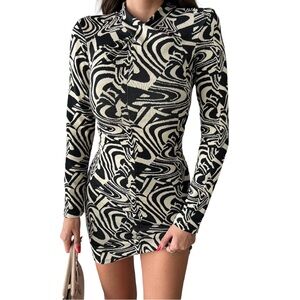 NWOT Zara Jacquard Bodycon Dress